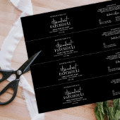 黒シャンプーモダンバーまたはソープベリーバンドラベル