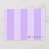 黒シルエットブライド紫の背ストライプの景 インビテーションポストカード (裏面)