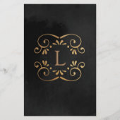 黒シルクの金ゴールドが華やかなサービスと価格フライヤー (裏面)