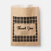 黒シンプルと白のプライドのギンガムパターン フェイバーバッグ (正面)