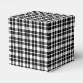 黒シンプルと白のプライドのギンガムパターン フェイバーボックス (裏面サイド)