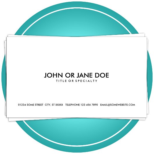 黒シンプルと白 名刺