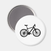黒シンプルとwの自転車のハンドドロードル マグネット (正面/裏面)