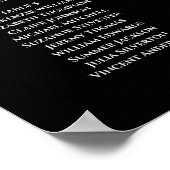 黒シンプルの座席表に表結婚灰色8枚 ポスター (角)