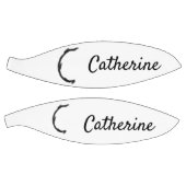 黒シンプルミニマルモノグラム文字C追加の名前T バスケットボール (パネル)