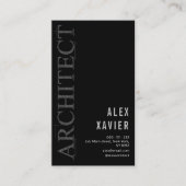 黒シンプル建築家名刺 名刺 (正面)