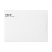 黒シンプル文字Be Joyful Holiday Labels ラップアラウンドラベル (正面)