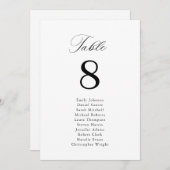 黒シンプル書の座席表 (正面/裏面)