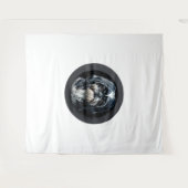 黒シーズー（犬）tzu タペストリー (正面(横))