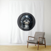 黒シーズー（犬）tzu タペストリー (インサイチュ)