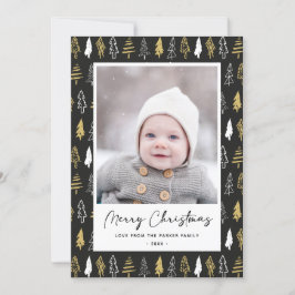 黒シームレモダンス金ゴールドホワイトフォレストパイン シーズンカード