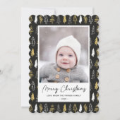 黒シームレモダンス金ゴールドホワイトフォレストパイン シーズンカード (正面)