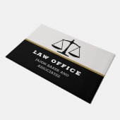 黒スケール ドアマット (アングル)