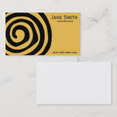 黒スタイリッシュいらアステカせんプロフェッショナル 名刺 (正面/裏面)