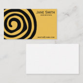 黒スタイリッシュいらアステカせんプロフェッショナル 名刺 (正面/裏面)