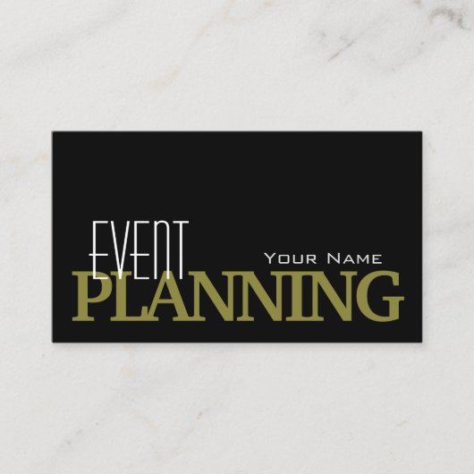 黒スタイリッシュとオリーブとフォトプロフェッショナル 名刺 (正面)