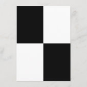 黒スタイリッシュと白のメ結婚ニュー メニュー (裏面)