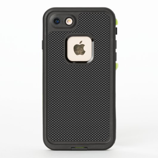 黒スタイリッシュのシルバースクリーンパターン LifeProof iPhoneケース (裏面)