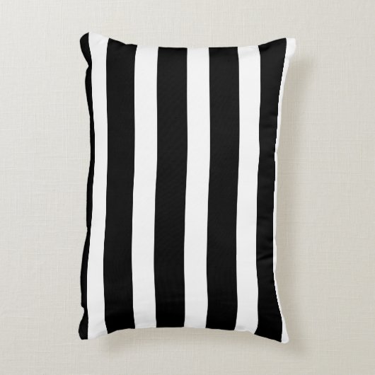 黒スタイリッシュヒョウ猫モダン白 アクセントクッション (裏面(縦))