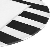 黒スタイリッシュヒョウ猫モダン白 カッティングボード (角)