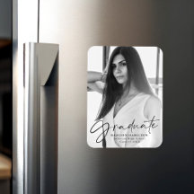 黒スタイリッシュ文字卒業発表写真