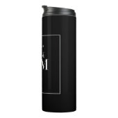 黒スタイリッシュ母モダン母の日タイポグラフィ タンブラー (回転右)