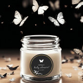 黒スタイリッシュ白の赤ん男女兼用坊シャワー ラウンドシール