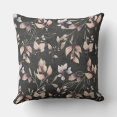 黒スタイリッシュ色のピンクと金ゴールド離れの クッション (裏面)