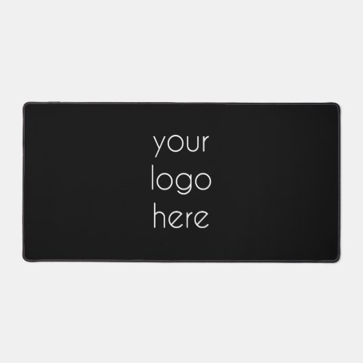 黒スタイリッシュ色のモダンプロフェッショナル デスクマット (正面)