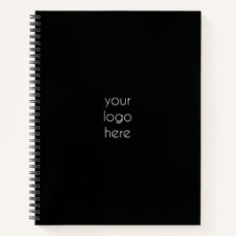 黒スタイリッシュ色のモダンプロフェッショナル ノートブック