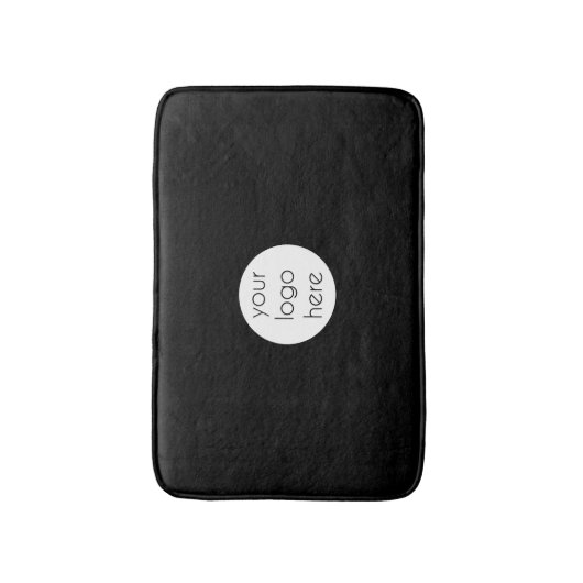 黒スタイリッシュ色のモダンプロフェッショナル バスマット (正面縦)