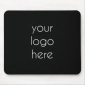 黒スタイリッシュ色のモダンプロフェッショナル マウスパッド (正面)