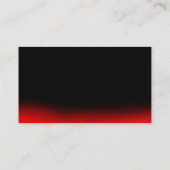 黒スタイリッシュ赤プレーンエレガント名刺 名刺 (裏面)