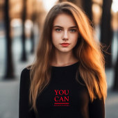 黒スタイリッシュ赤文字プリント女性 スウェットシャツ