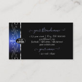 黒スタイリッシュ青華美縁ど宝石 名刺 (裏面)