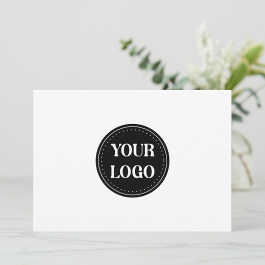 黒スタイリッシュQRコードデザイン | ブランエレガントド セーブザデート (スタンド正面)