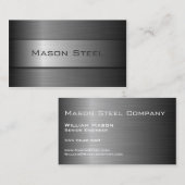 黒ステンレス鋼バナー、名刺 名刺 (正面/裏面)