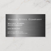 黒ステンレス鋼バナー、名刺 名刺 (裏面)