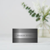 黒ステンレス鋼バナー、名刺 名刺 (スタンド正面)