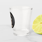 黒ストッユニーククストッキング犬の愛人写真 ショットグラス (右)