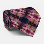 黒ストライプとマルーンのネックタイの対角線 ネクタイ (ロール)