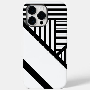 黒ストライプと白の三角形 Case-Mate iPhone 14 PRO MAXケース