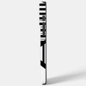 黒ストライプと白の三角形 Case-Mate iPhoneケース (裏面 / 左)