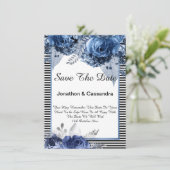 黒ストライプの色のフローラ縁どが日付を保存 (スタンド正面)