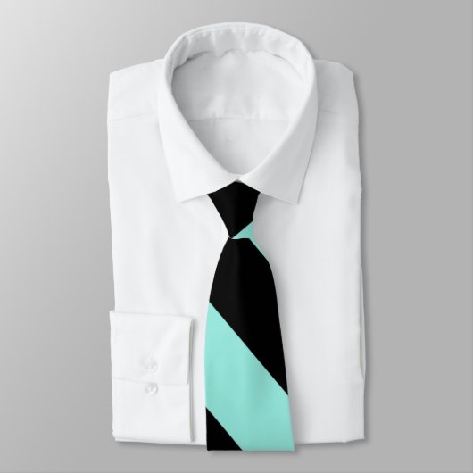 黒ストライプ色パターン{背景色を選択} ネクタイ (タイ)