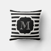 黒ストライプ色 クッション (裏面)