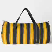 黒ストライプ色 ダッフルバッグ (正面)