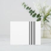 黒ストライプ色 ポストカード (スタンド正面)