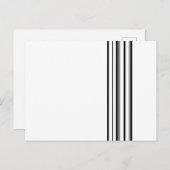 黒ストライプ色 ポストカード (正面/裏面)