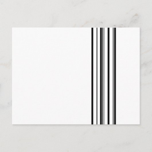 黒ストライプ色 ポストカード (正面)
